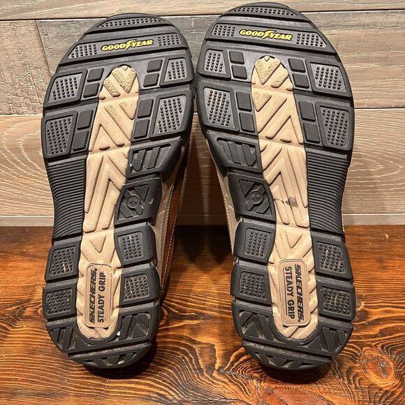 SKECHERS Men's Size 12 Respect Catel Goodyear Sole Memory Foam‎ Shoes Brown - Picture 9 of 10